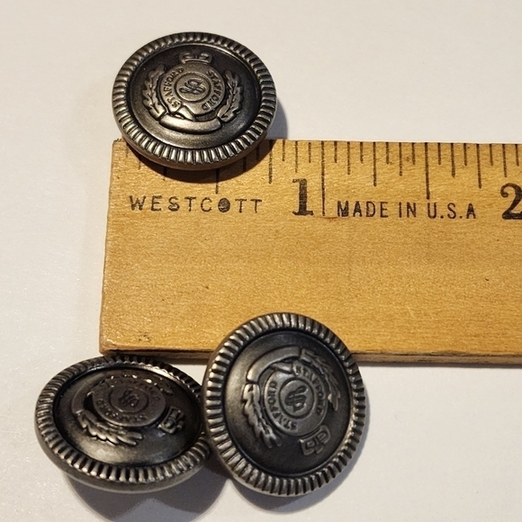 Stafford Antique Silver Blazer full button set + 2 spare - Picture 2 of 8